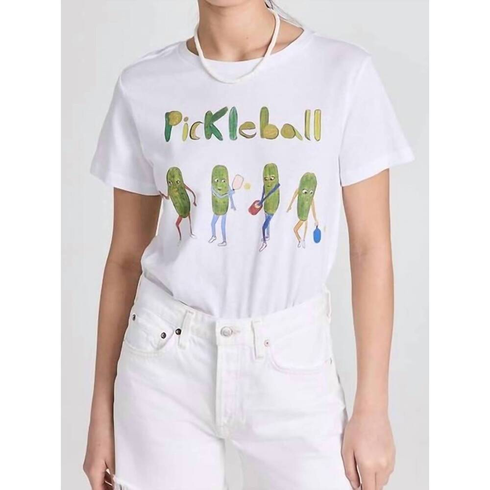 NEW UNFORTUNATE PORTRAIT pickleball t-shirt in white